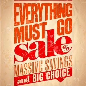 Everything must go!!! Huge sale make me an offer
